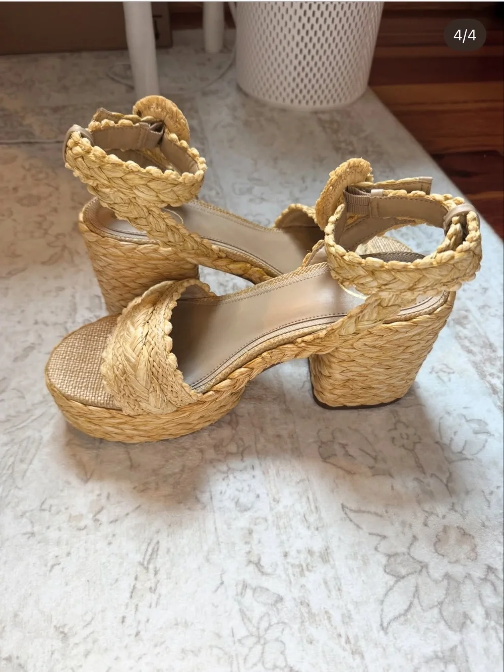 Sam Edelman Iliana Platform Wedge Sandals - Natural